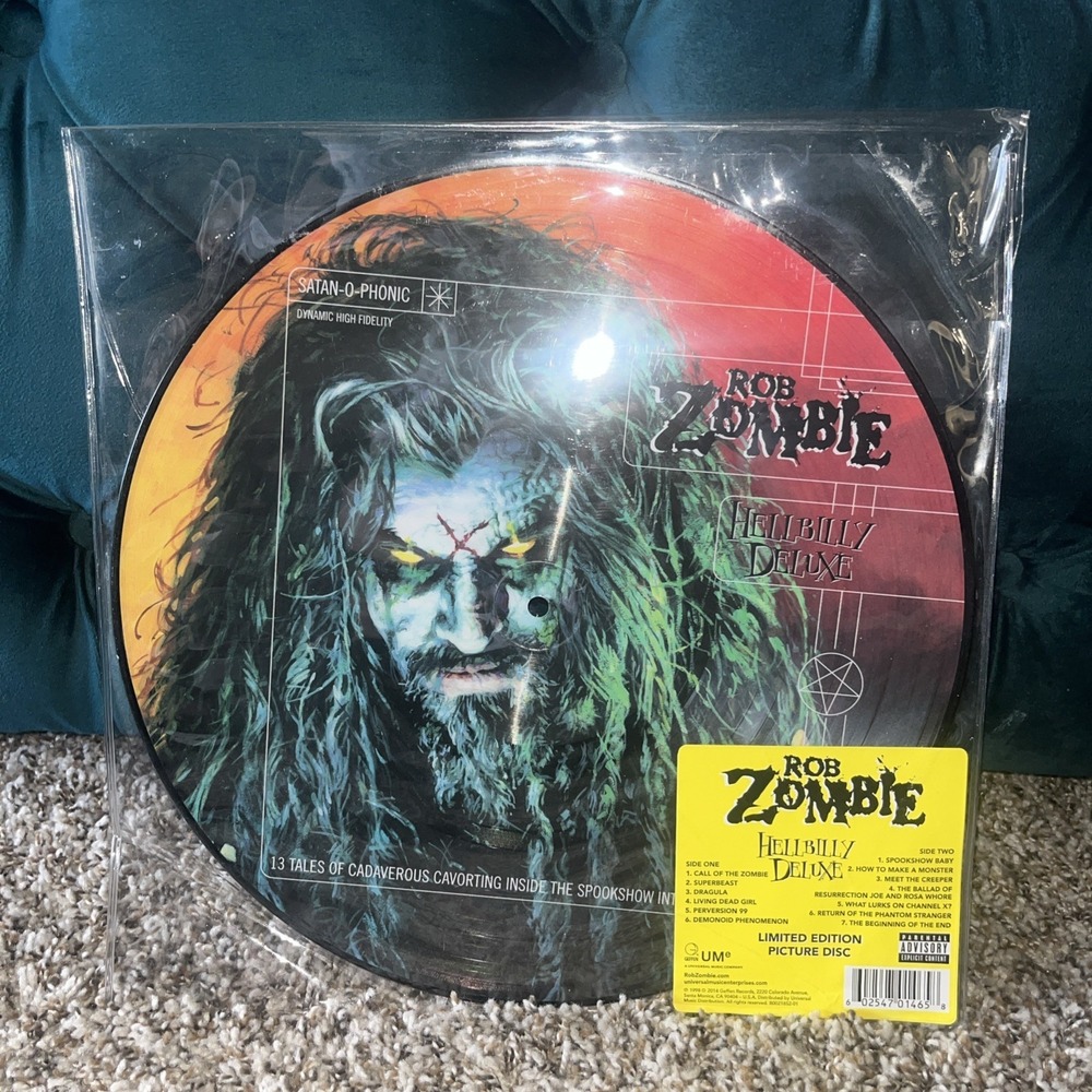 Rob Zombie Hellbilly Deluxe 1998, 2014 Limited Edition Picture Disk US Vinyl LP